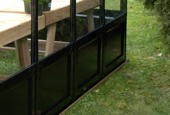 Greenhouse decorative base panels