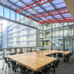 inside of building attached commercial greenhouse